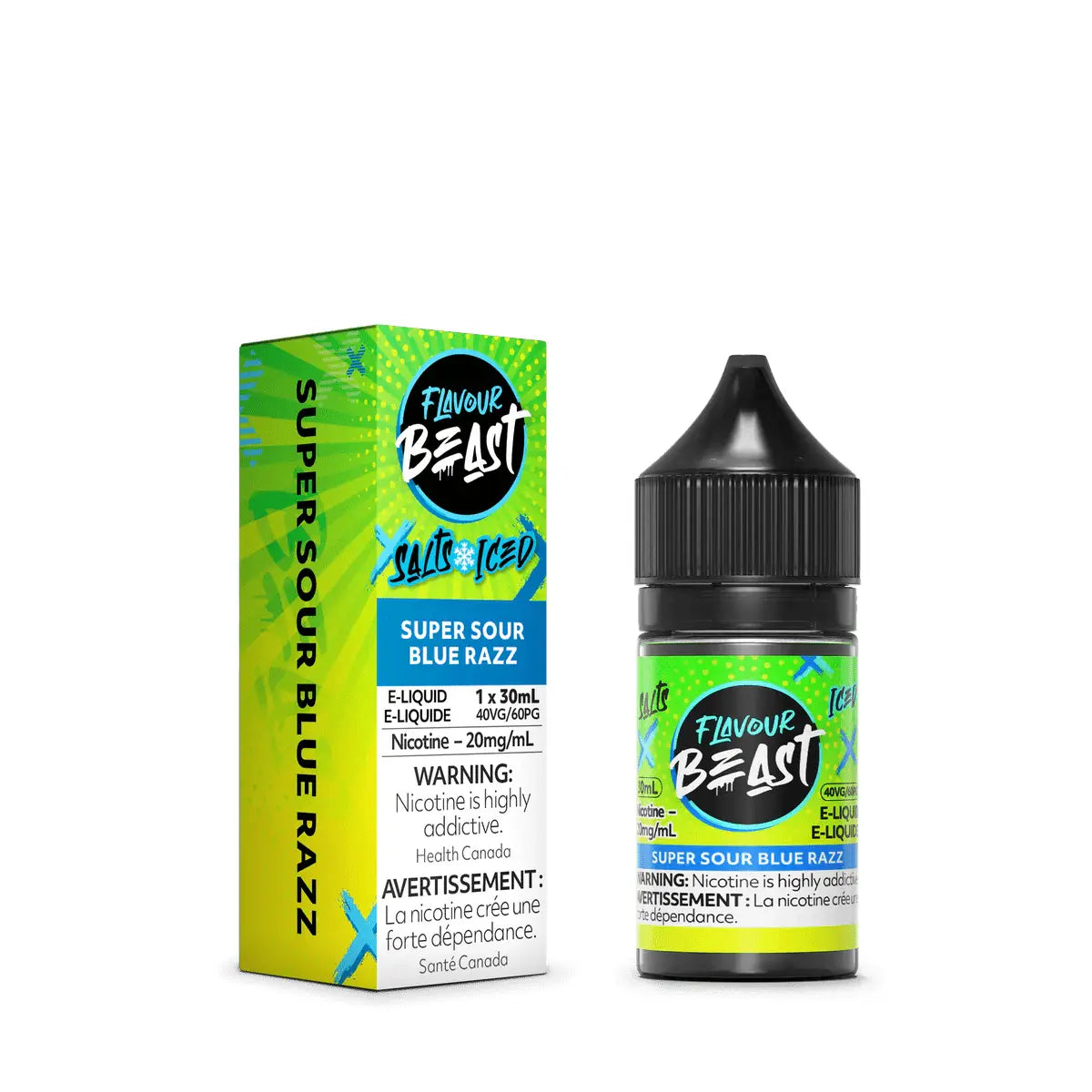 Super Sour Blue Razz by Flavour Beast - Salt Nic Vape Juice - Vapeshop Mania