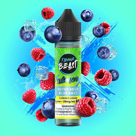 Super Sour Blue Razz by Flavour Beast - Salt Nic Vape Juice - Vapeshop Mania