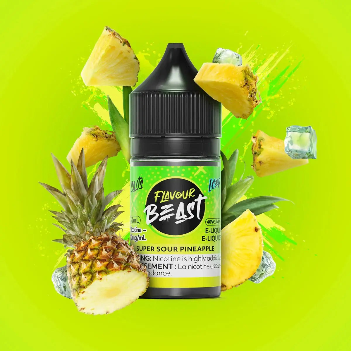 Super Sour Pineapple by Flavour Beast - Salt Nic Vape Juice - Vapeshop Mania