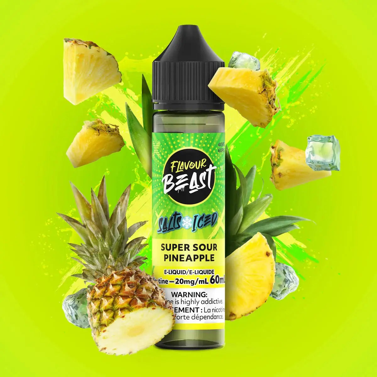 Super Sour Pineapple by Flavour Beast - Salt Nic Vape Juice - Vapeshop Mania