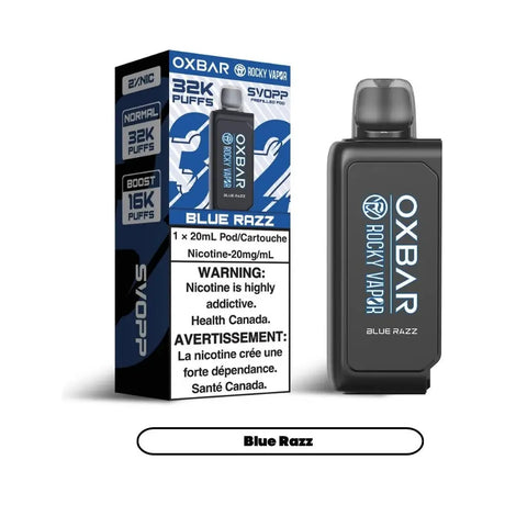 Svopp Rocky Vapor Oxbar [Prefilled Pods] 32K - Blue Razz - Vapeshop Mania