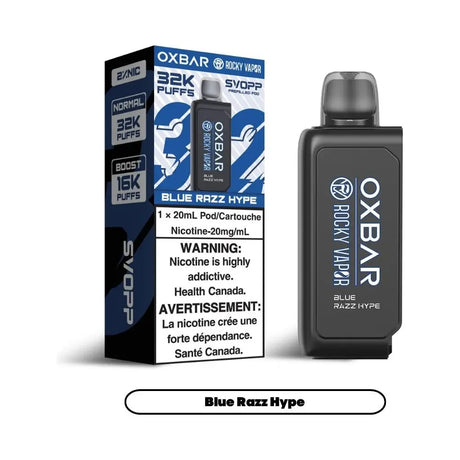 Svopp Rocky Vapor Oxbar [Prefilled Pods] 32K - Blue Razz Hype - Vapeshop Mania