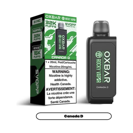 Svopp Rocky Vapor Oxbar [Prefilled Pods] 32K - Canada D - Vapeshop Mania
