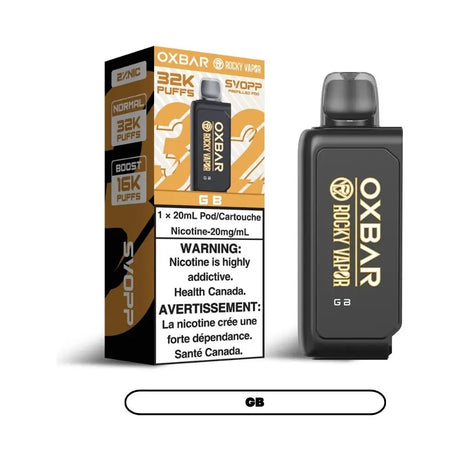 Svopp Rocky Vapor Oxbar [Prefilled Pods] 32K - GB - Vapeshop Mania