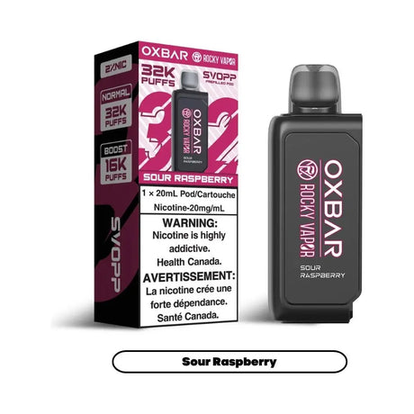Svopp Rocky Vapor Oxbar [Prefilled Pods] 32K - Sour Raspberry - Vapeshop Mania