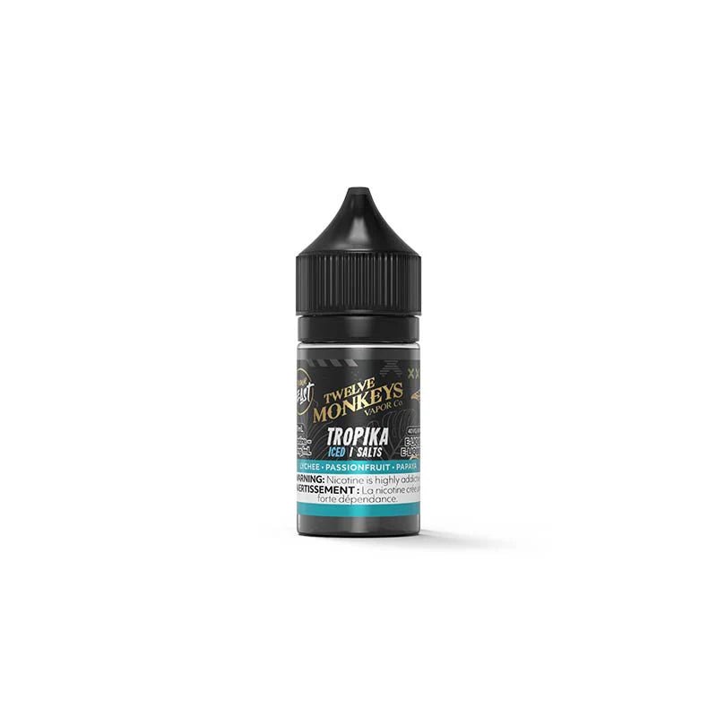 Shop Tropika Iced by Flavour Beast X 12 Monkeys - Salt Nic Vape Juice - at Vapeshop Mania