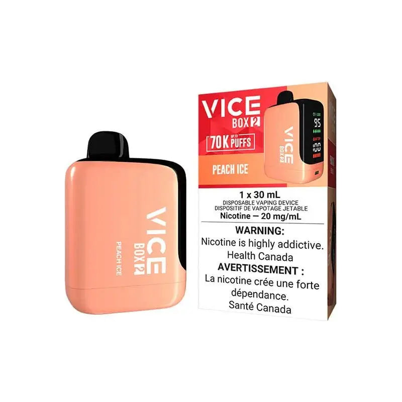 VICE BOX 2 70K Disposable - Peach Ice - Vapeshop Mania