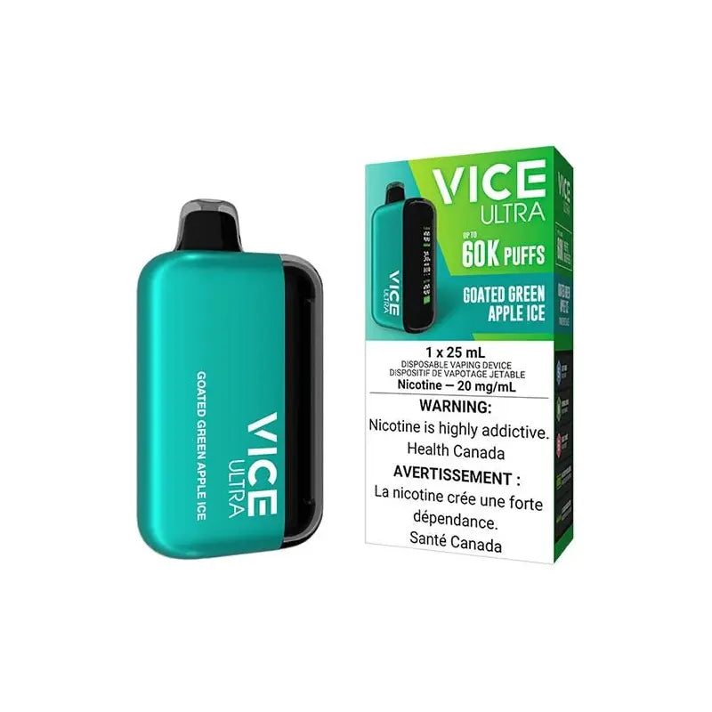 VICE ULTRA 60K Disposable - Goated Green Apple Ice - Vapeshop Mania