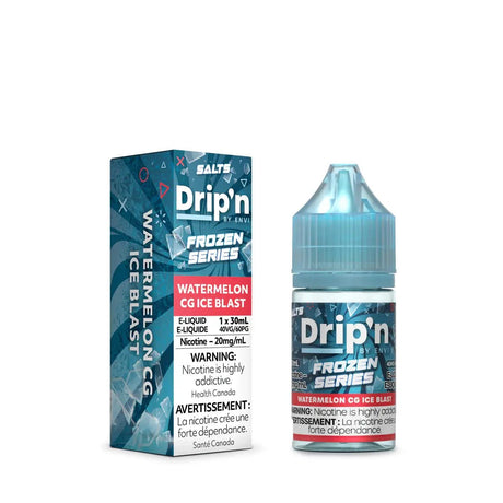 Shop Watermelon CG Ice Blast by Drip'n Envi Frozen - Salt Nic Vape Juice - at Vapeshop Mania