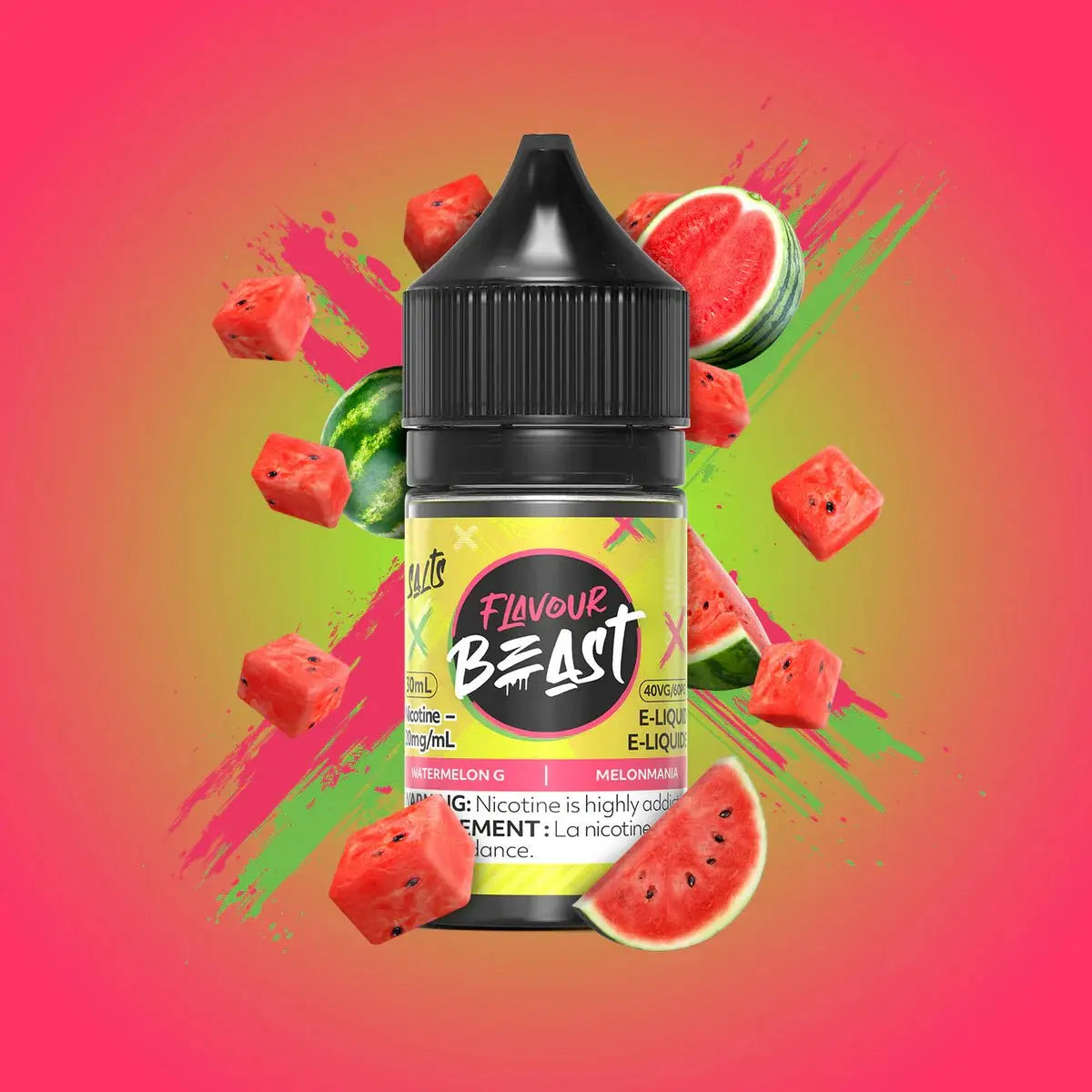 Watermelon G by Flavour Beast - Salt Nic Vape Juice - Vapeshop Mania