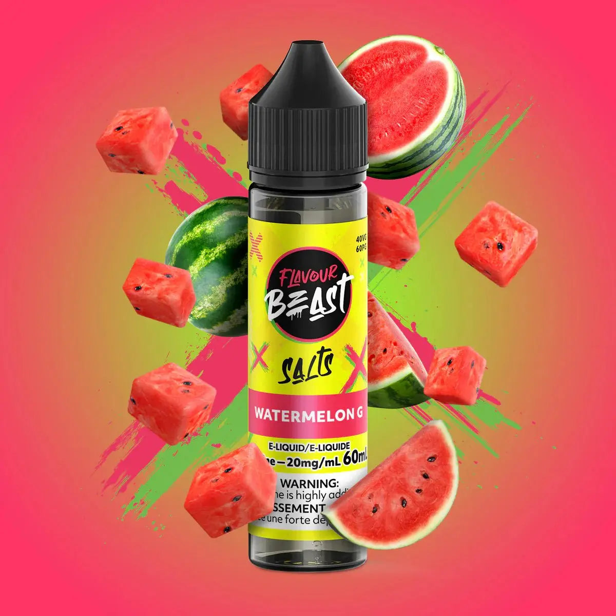 Watermelon G by Flavour Beast - Salt Nic Vape Juice - Vapeshop Mania