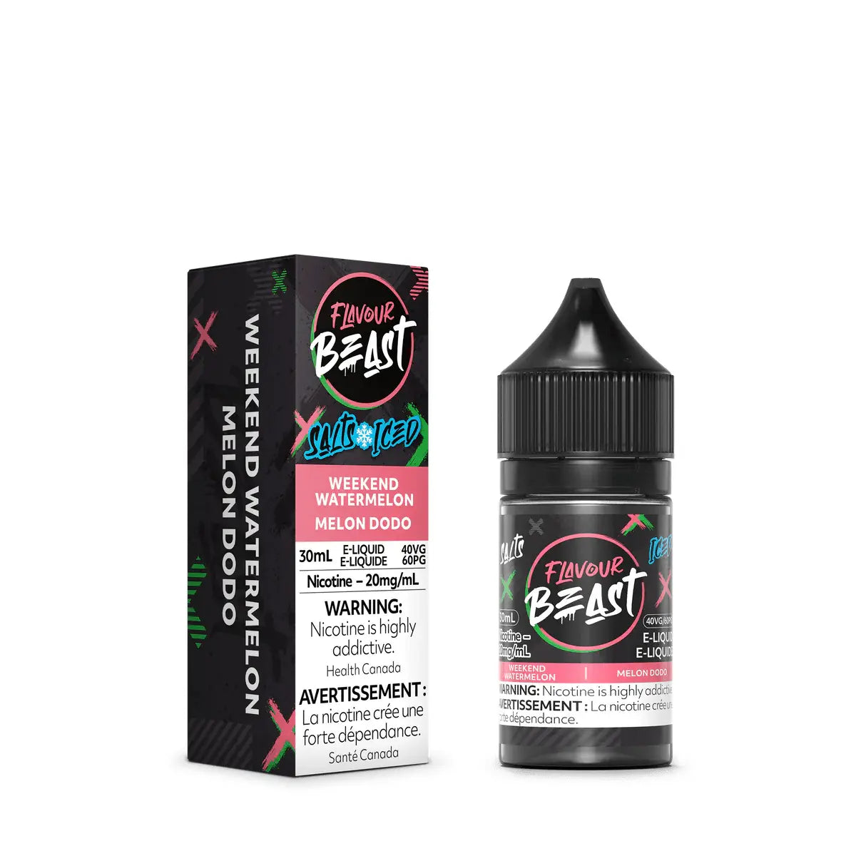 Weekend Watermelon Iced by Flavour Beast - Salt Nic Vape Juice - Vapeshop Mania