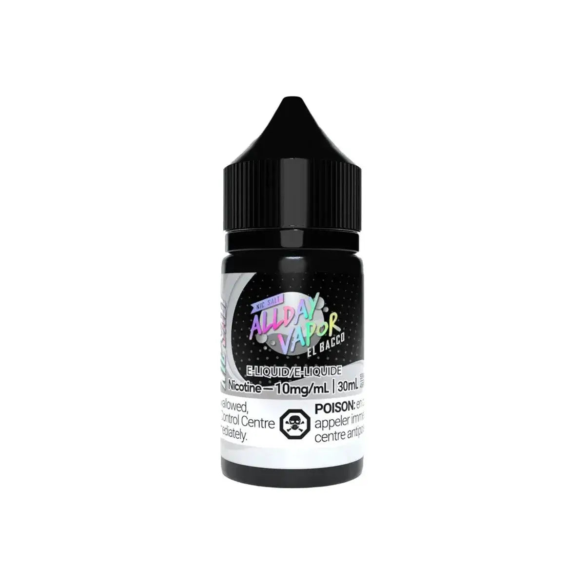 All Day Vapor - El Bacco - E-liquide Salt Nic, 30 ml