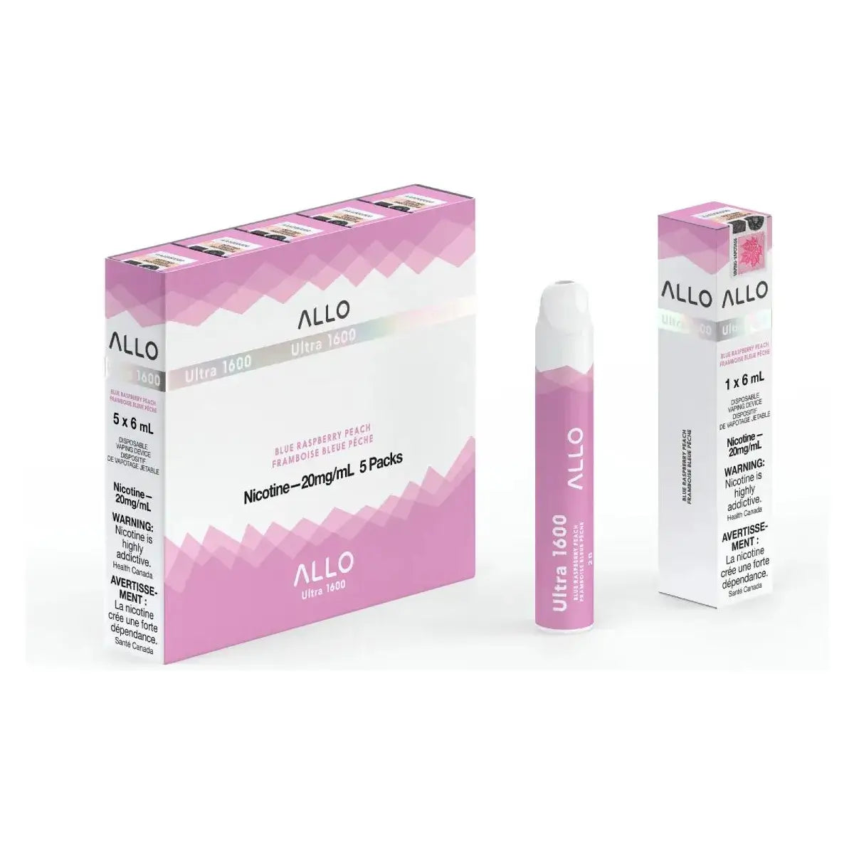 ALLO Ultra 1600 - Blue Raspberry Peach - Disposable Vape - Vapeshop Mania