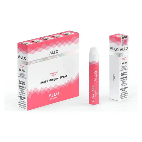 ALLO 1600 - Fraise - Vape jetable - Vapeshop Mania