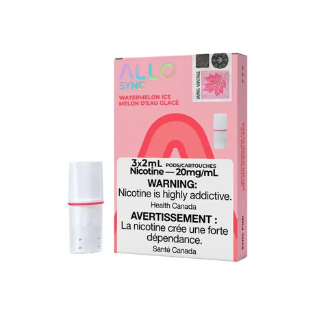 Allo Sync Pod 3-Pack - Watermelon Ice - Prefilled Pod - Vapeshop Mania