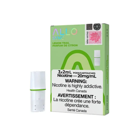 Allo Sync STLTH Compatible Pod 3-Pack - Lemon Trail - Prefilled Pod - Vapeshop Mania