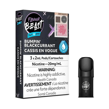 Flavour Beast Pod 3-Pack - Bumpin' Blackcurrant Ice