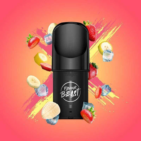 Flavour Beast Pod 3-Pack - STR8 UP Strawberry Banana Ice