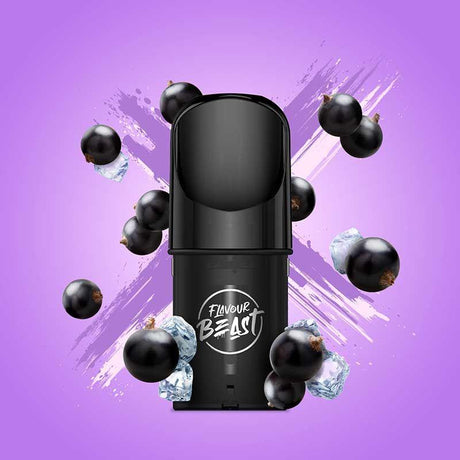 Flavour Beast Pod 3-Pack - Bumpin' Blackcurrant Ice - Prefilled Pod - Vapeshop Mania