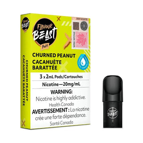 Flavour Beast Pod 3-Pack - Churned Peanut - Prefilled Pod - Vapeshop Mania