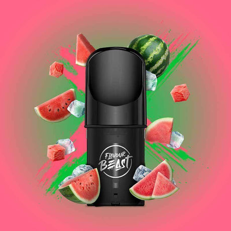 Flavour Beast Pod 3-Pack - Weekend Watermelon Ice - Prefilled Pod - Vapeshop Mania