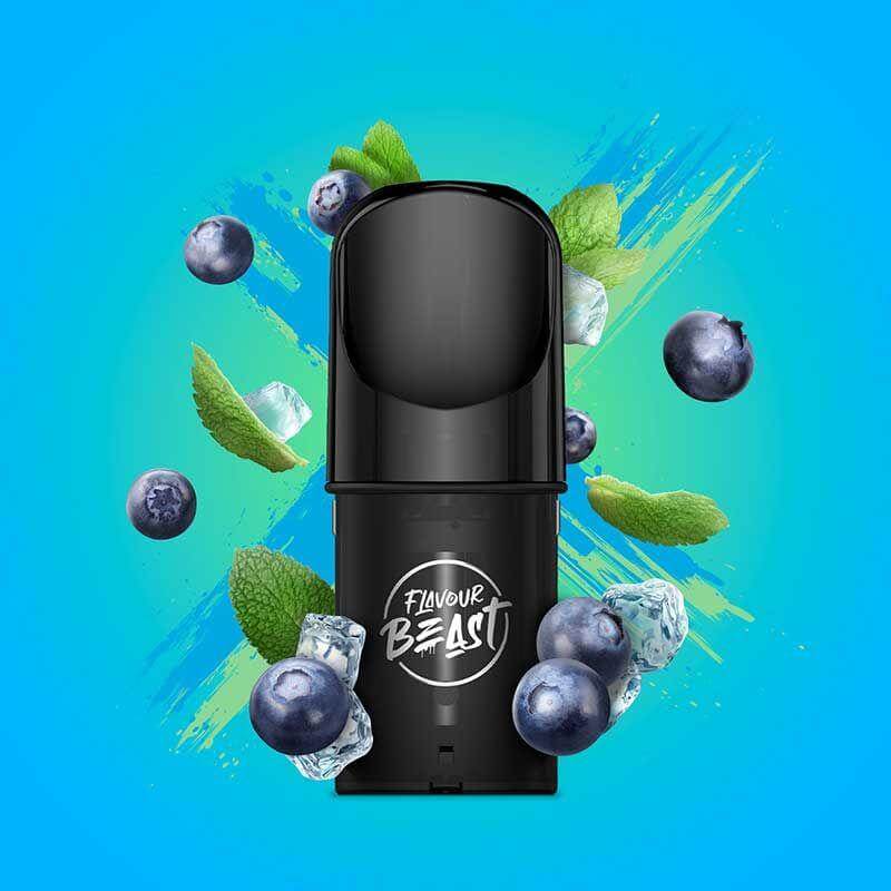 Flavour Beast STLTH Compatible Pod 3-Pack - Blessed Blueberry Mint Iced - Prefilled Pod - Vapeshop Mania
