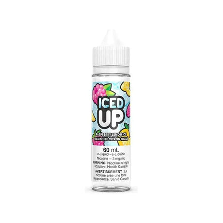 Iced Up - Raspberry Lemon Ice - 60mL E-Liquid - Freebase E-Liquid - Vapeshop Mania