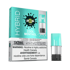 Pop Hit Pod 3-Pack - Cool Menthol - Prefilled Pod - Vapeshop Mania