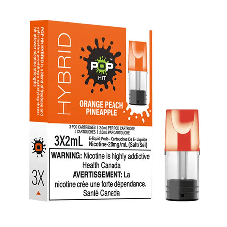 Pop Hit Pod 3-Pack - Orange Peach Pineapple - Prefilled Pod - Vapeshop Mania