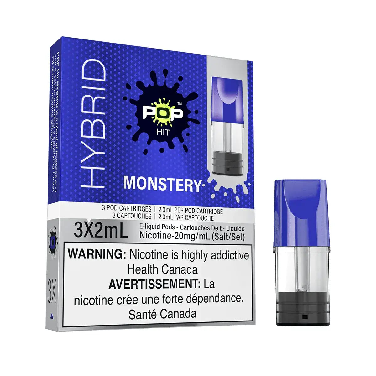 Pop Hit STLTH Compatible Pod 3-Pack - Monstery - Prefilled Pod - Vapeshop Mania