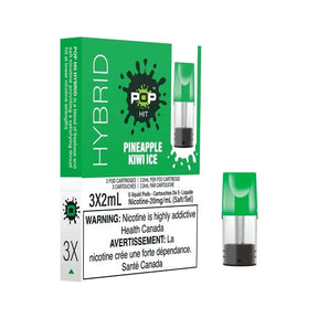 Pop Hit STLTH Compatible Pod 3-Pack - Pineapple Kiwi Ice - Prefilled Pod - Vapeshop Mania