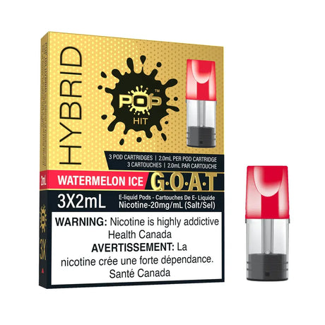 Pop Hit STLTH Compatible Pod 3-Pack - Pastèque glacée - Pod prérempli - Vapeshop Mania