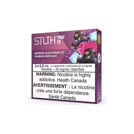 STLTH PRO X Pod 2-Pack - Raspberry Black Currant Ice - Prefilled Pod - Vapeshop Mania