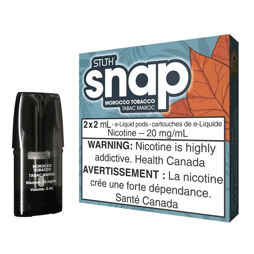 STLTH SNAP Pod 2-Pack - Morocco Tobacco - Prefilled Pod - Vapeshop Mania
