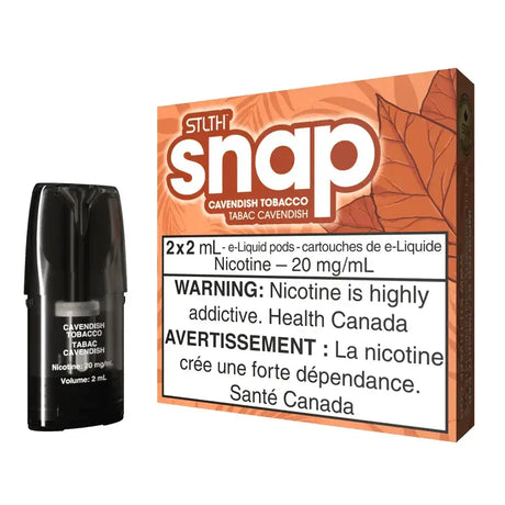 Lot de 2 capsules STLTH SNAP - Tabac Cavendish