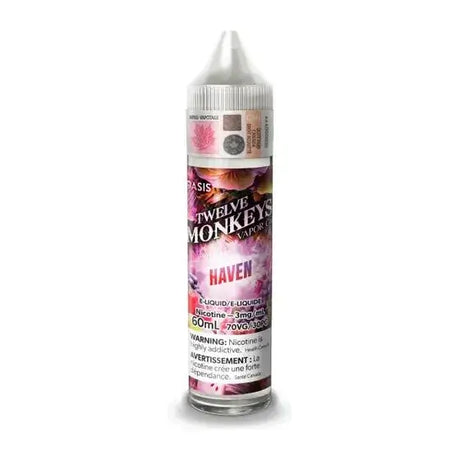 Twelve Monkeys - Haven - 60mL E-Liquid - Freebase E-Liquid - Vapeshop Mania