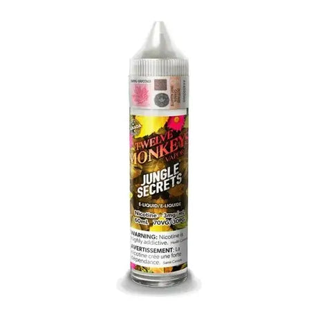 Twelve Monkeys - Jungle Secrets - 60mL E-Liquid - Freebase E-Liquid - Vapeshop Mania