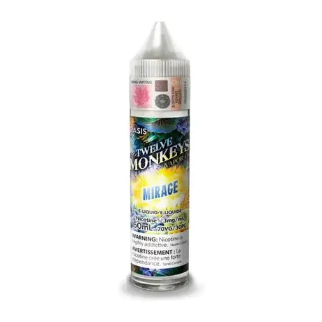 Twelve Monkeys - Mirage - 60mL E-Liquid - Freebase E-Liquid - Vapeshop Mania