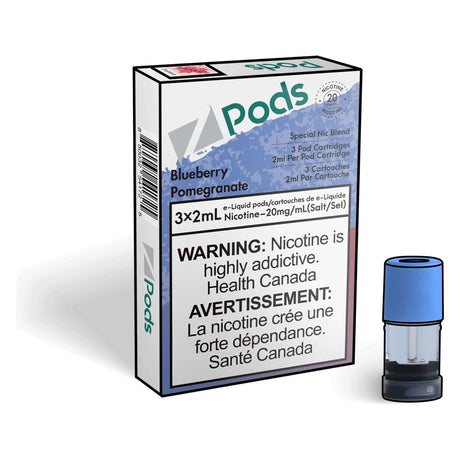 Z Pods Pod 3-Pack - Blueberry Pomegranate - Prefilled Pod - Vapeshop Mania