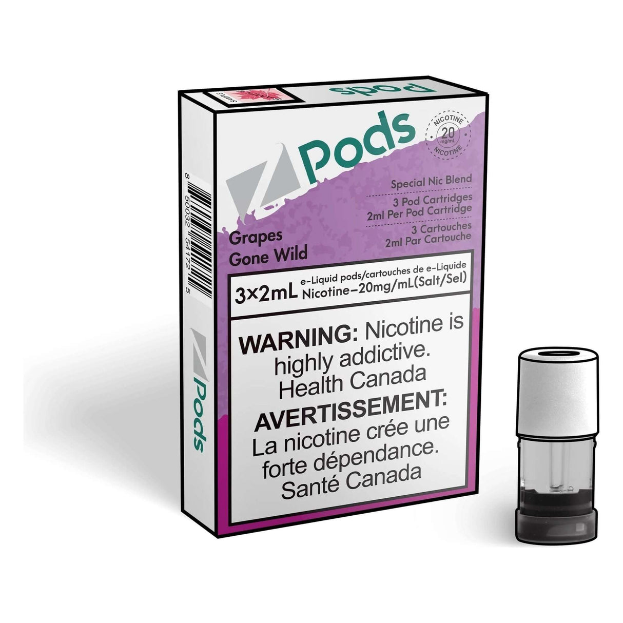 Z Pods Pod 3-Pack - Grapes Gone Wild - Prefilled Pod - Vapeshop Mania