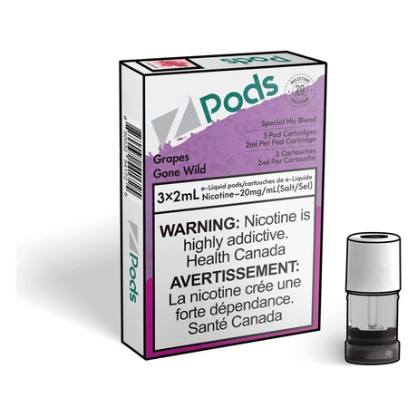 Z Pods Pod 3-Pack - Grapes Gone Wild - Prefilled Pod - Vapeshop Mania