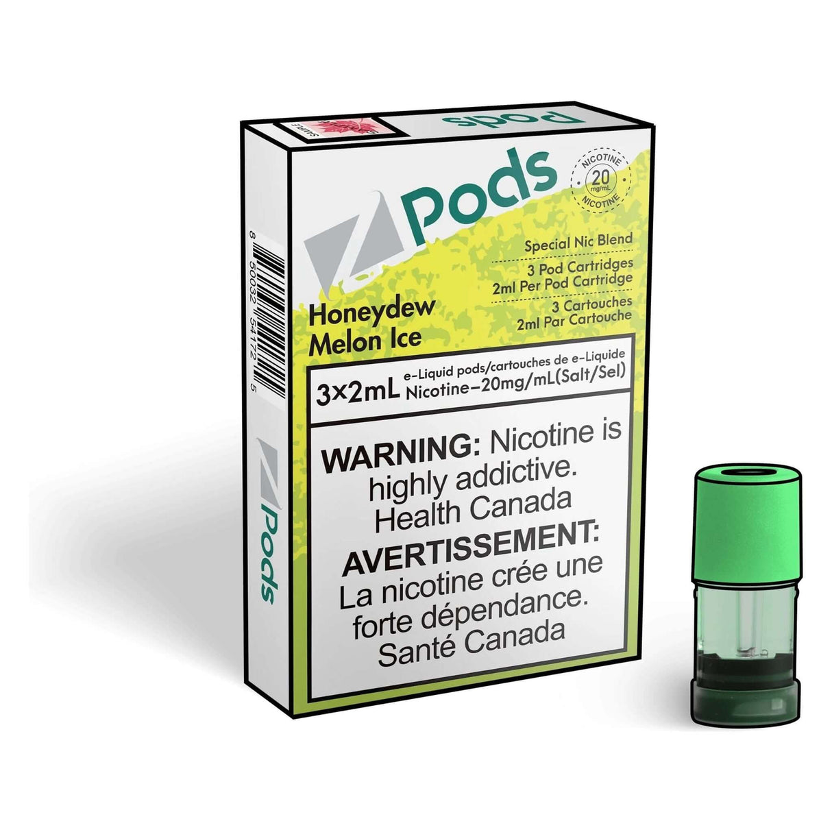 Z Pods Pod 3-Pack - Honeydew Melon Ice - Prefilled Pod - Vapeshop Mania