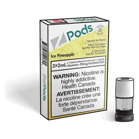 Z Pods Pod 3-Pack - Ice Pineapple - Prefilled Pod - Vapeshop Mania