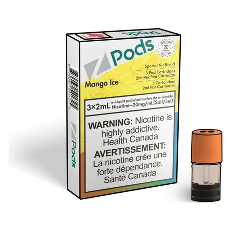 Z Pods Pod 3-Pack - Mango Ice - Prefilled Pod - Vapeshop Mania