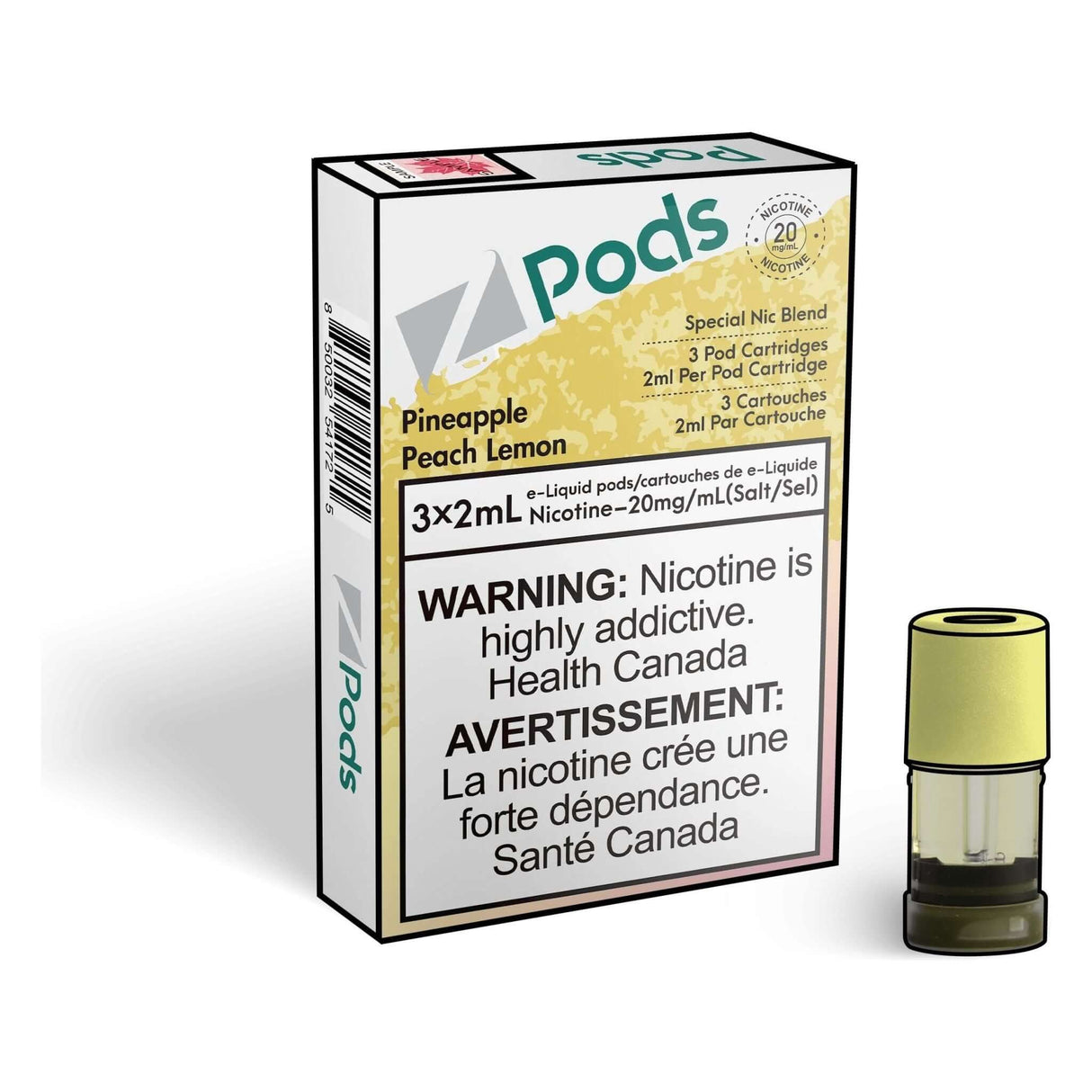 Z Pods Pod 3-Pack - Pineapple Peach Lemon - Prefilled Pod - Vapeshop Mania