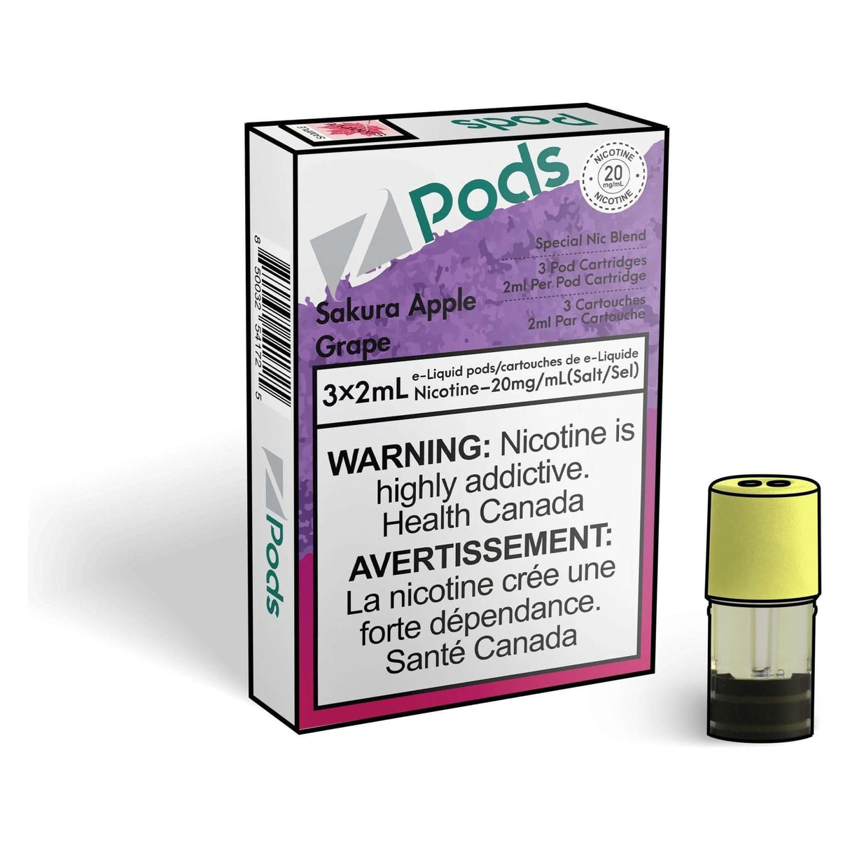 Z Pods Pod 3-Pack - Sakura Apple Grape - Prefilled Pod - Vapeshop Mania