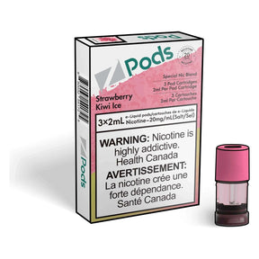 Z Pods Pod 3-Pack - Strawberry Kiwi Ice - Prefilled Pod - Vapeshop Mania
