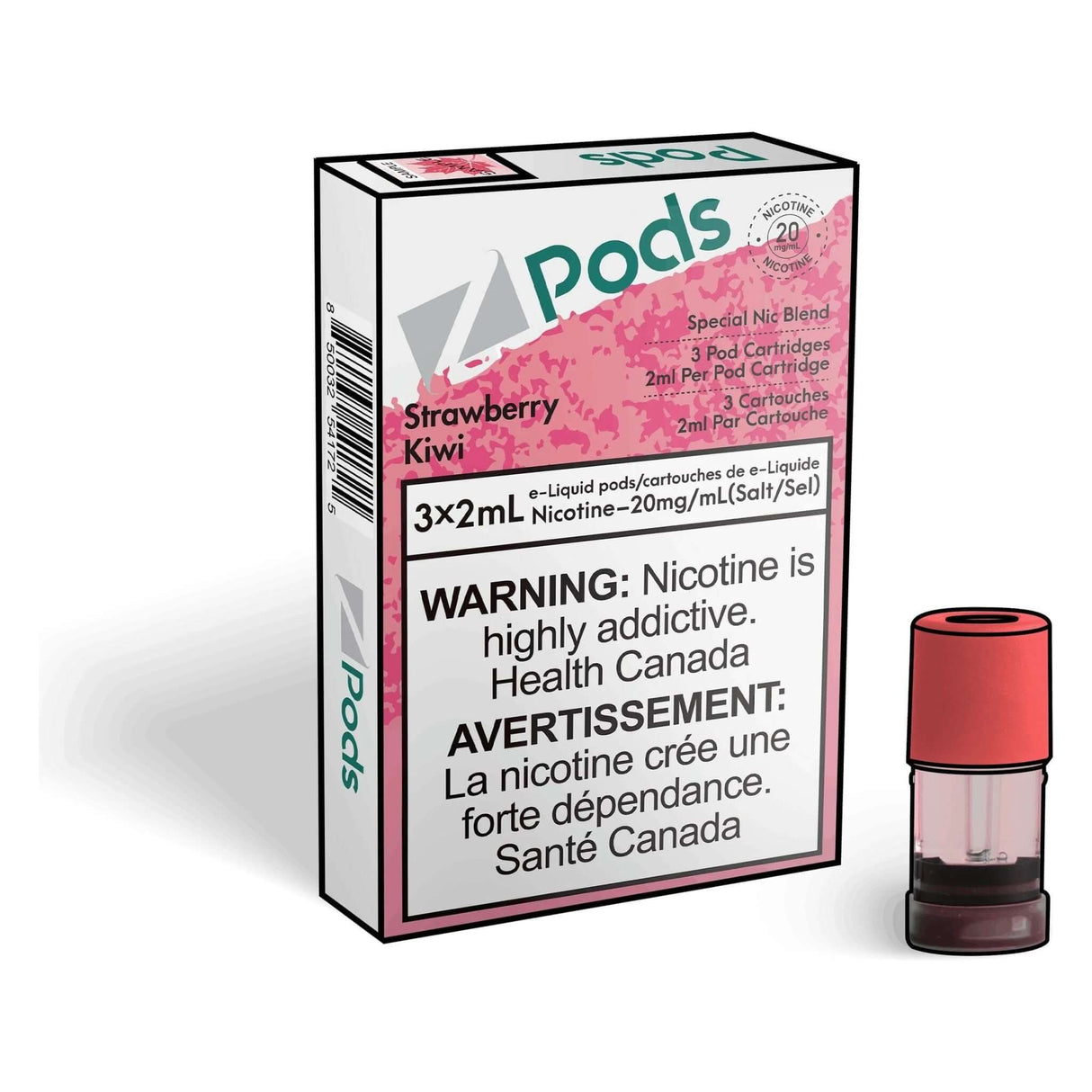 Z Pods Pod 3-Pack - Strawberry Kiwi - Prefilled Pod - Vapeshop Mania
