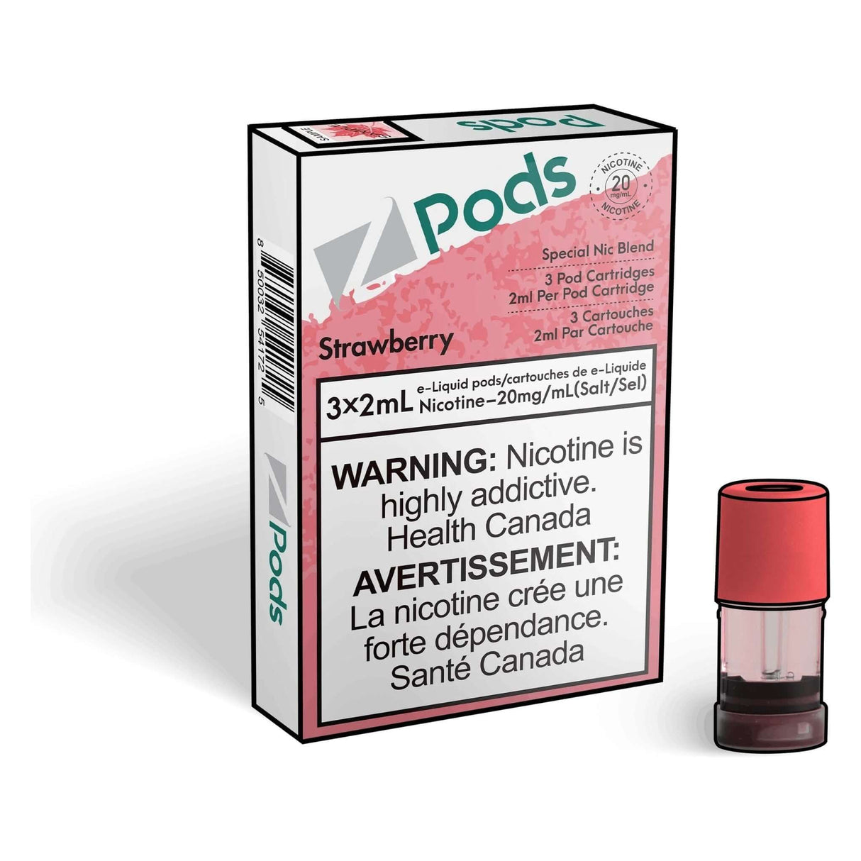 Z Pods Pod 3-Pack - Strawberry - Prefilled Pod - Vapeshop Mania